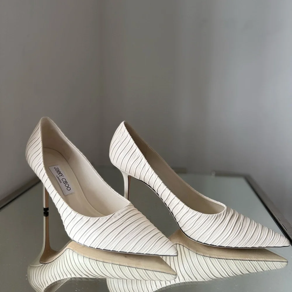Like new JIMMY CHOO Love Ruched Pump $850 40.5